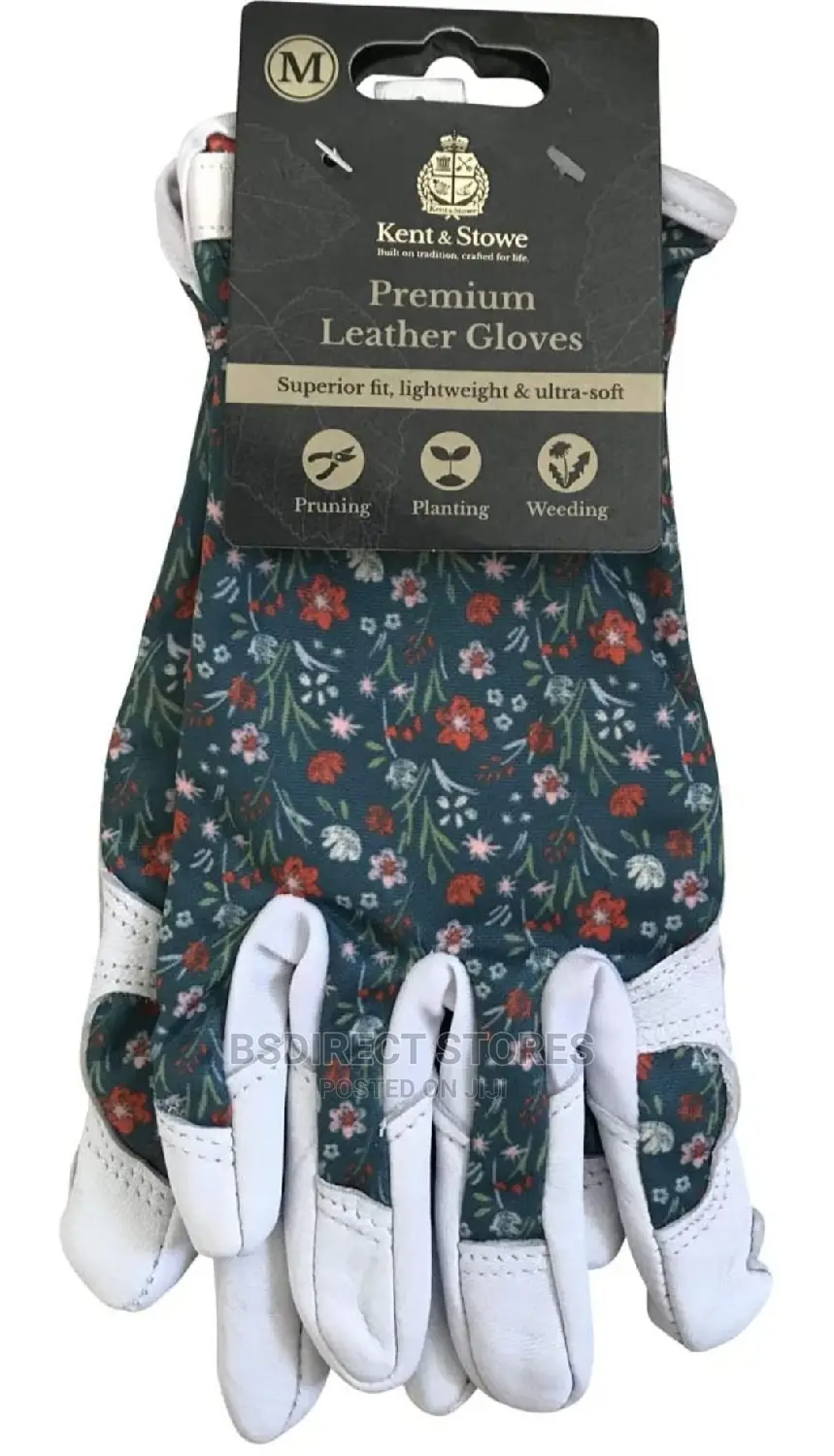 Kent And Stowe Leather Ladies Gardening Gloves Meadow Flower