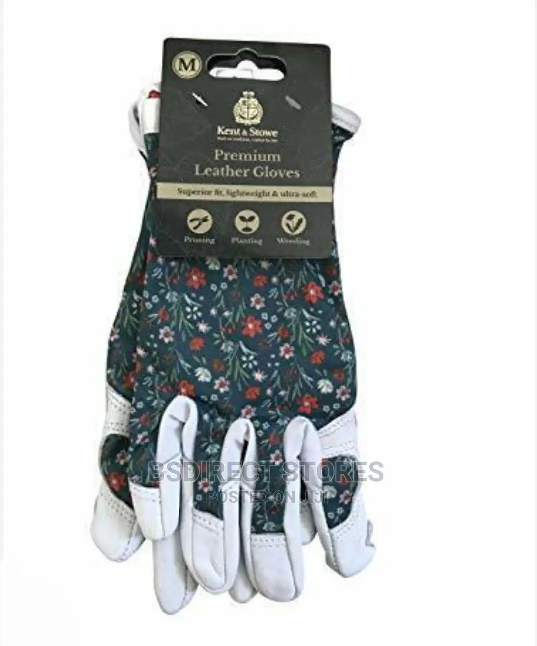 Kent And Stowe Leather Ladies Gardening Gloves Meadow Flower