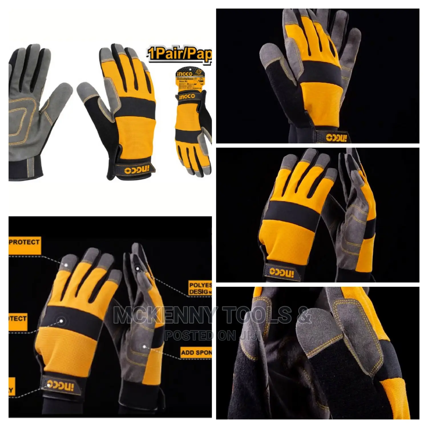 INGCO HGMG01-XL Gloves Mechanic Xl