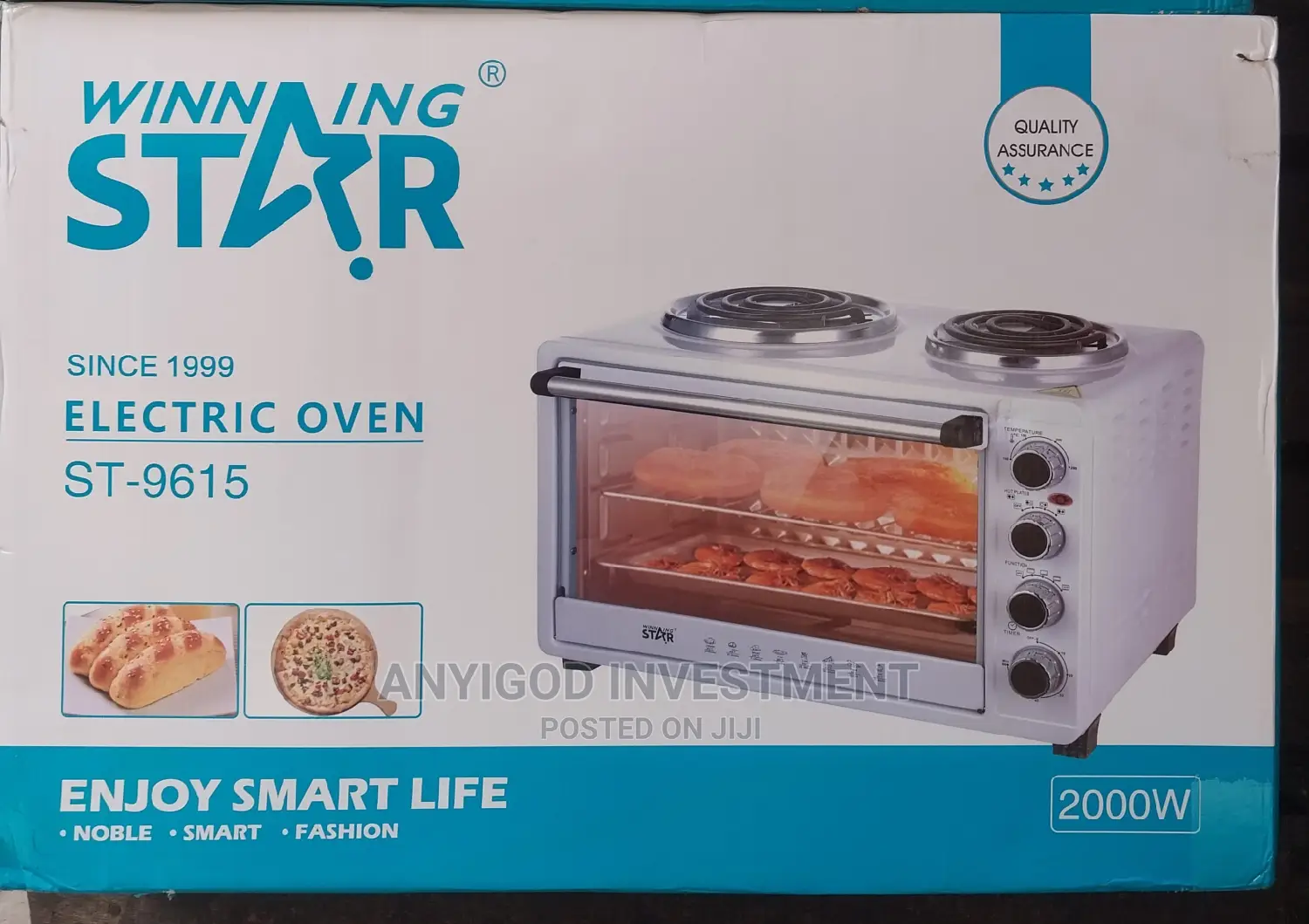 45L Electric Oven With Top Ring Cooker 2000watts
