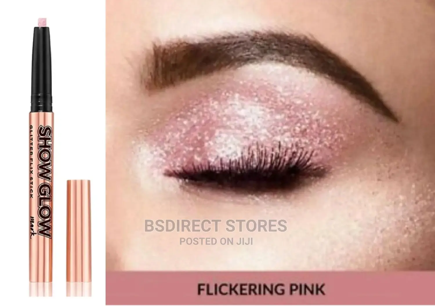 Avon Show Glow FLICKERING PINK Glitter Flix Eyeshadow Stick