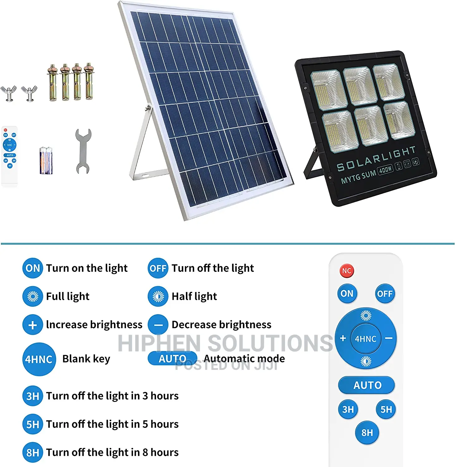 400W Hight Quality Solar Flood Street Light