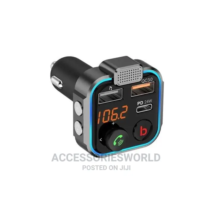Porodo Smart Car Charger Fm Transmitter 24w.