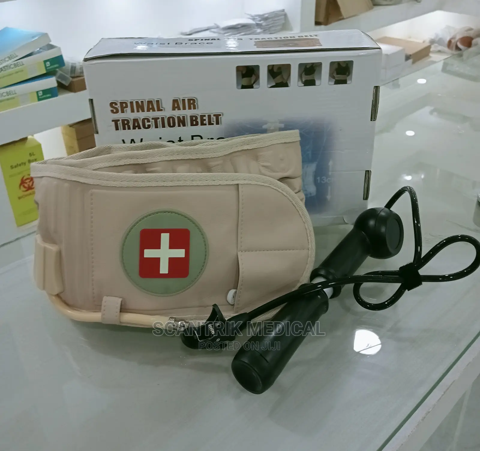 Portable Decompression Lumbar Support Belt