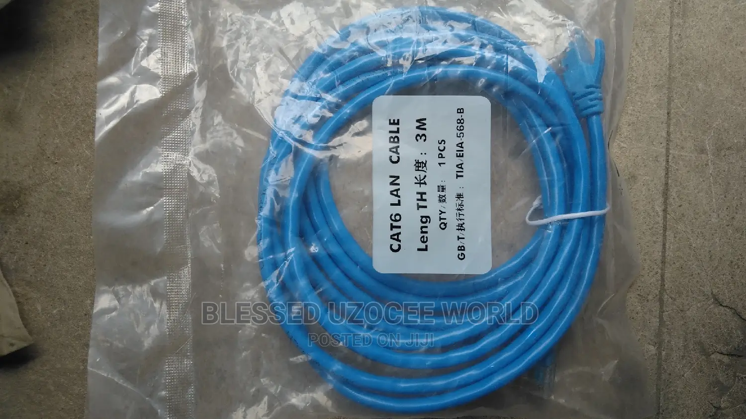 3m Rj45 Fast Gigabit Cat6 Network Lan Superspeed Cable