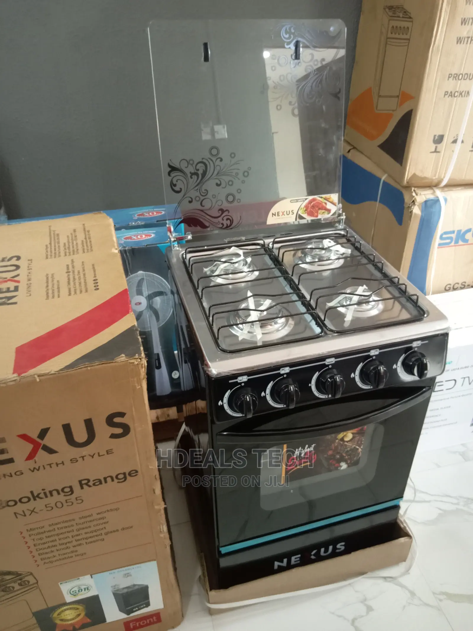 Quality Nexus 50x50 Standing Gas Cooker [NX-5055].