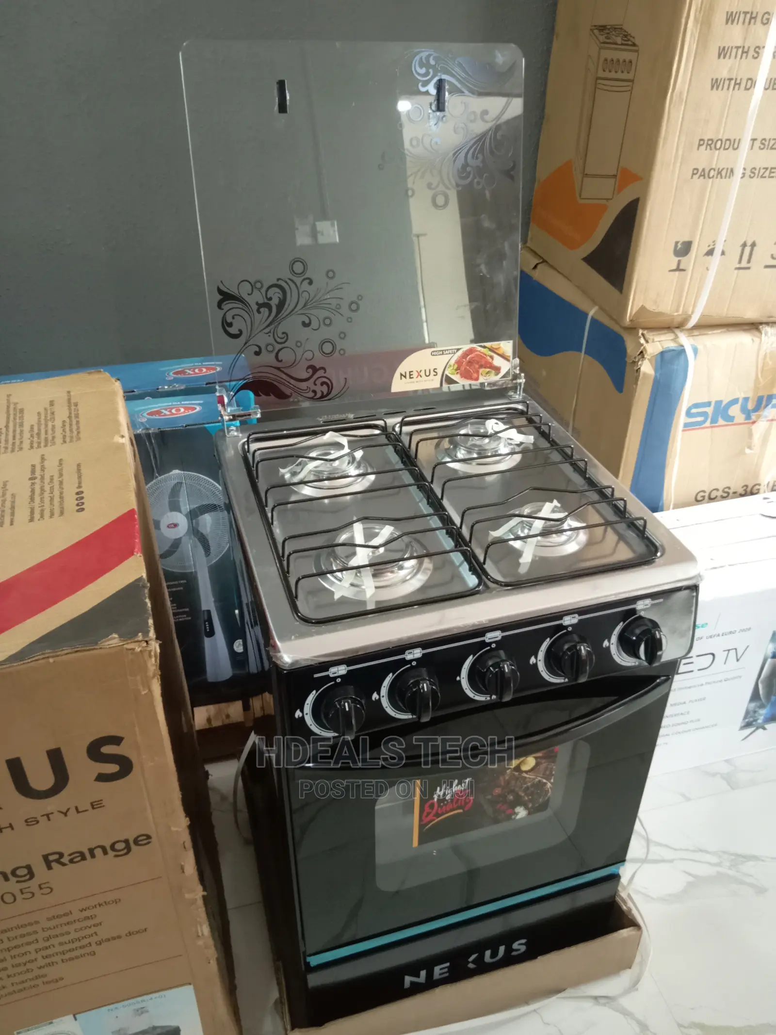 Best Nexus 50x50 Standing Gas Cooker [NX-5055].