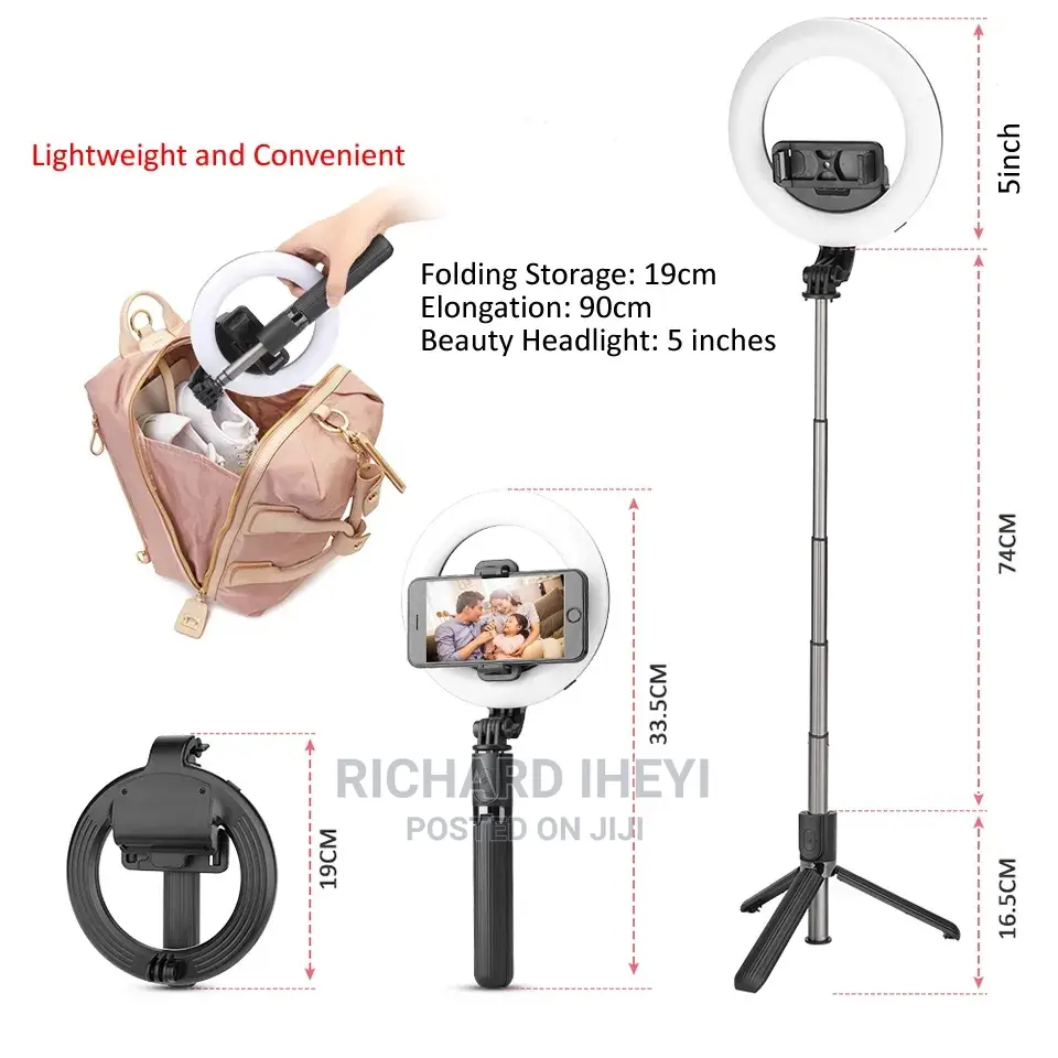 Tripod Handheld Extendable Foldable Selfie Stick + Remote