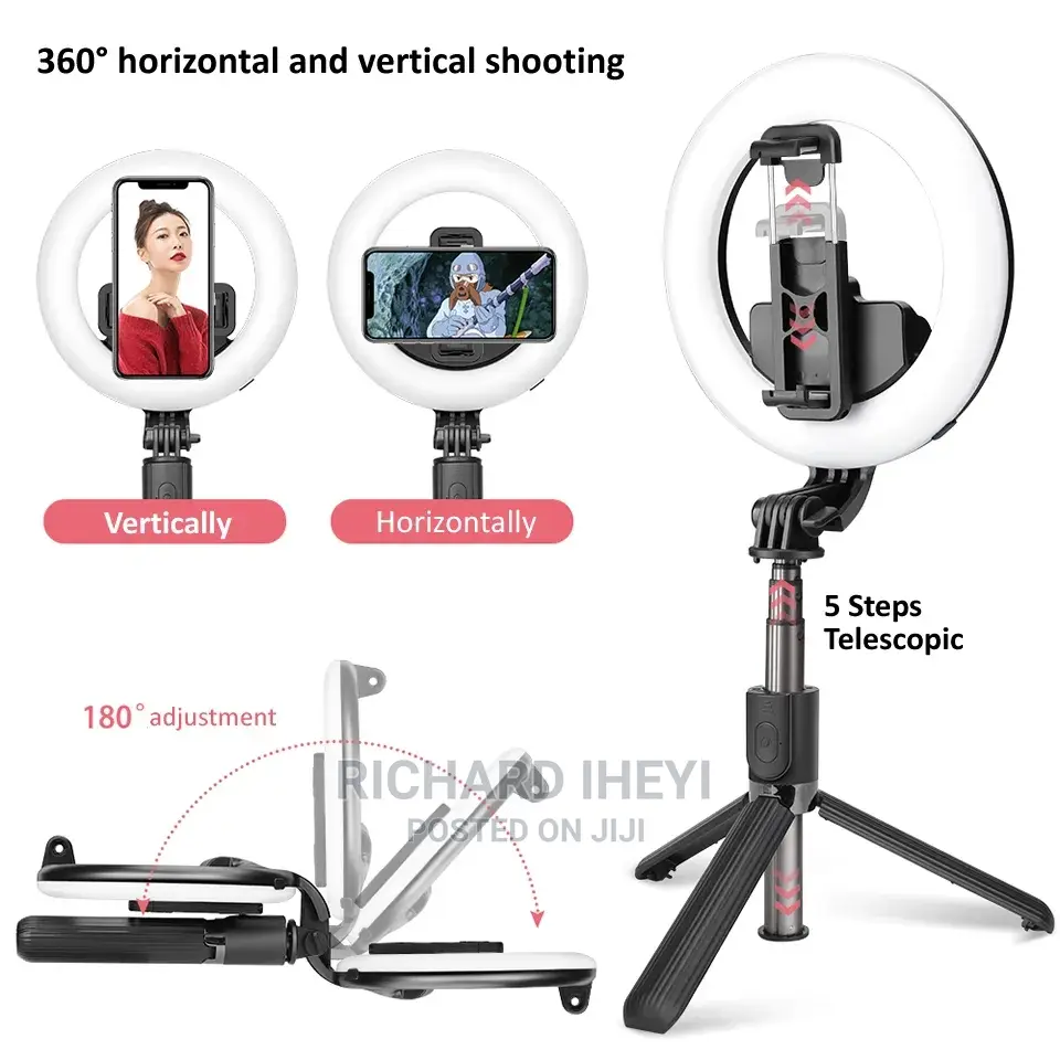 Tripod Handheld Extendable Foldable Selfie Stick + Remote