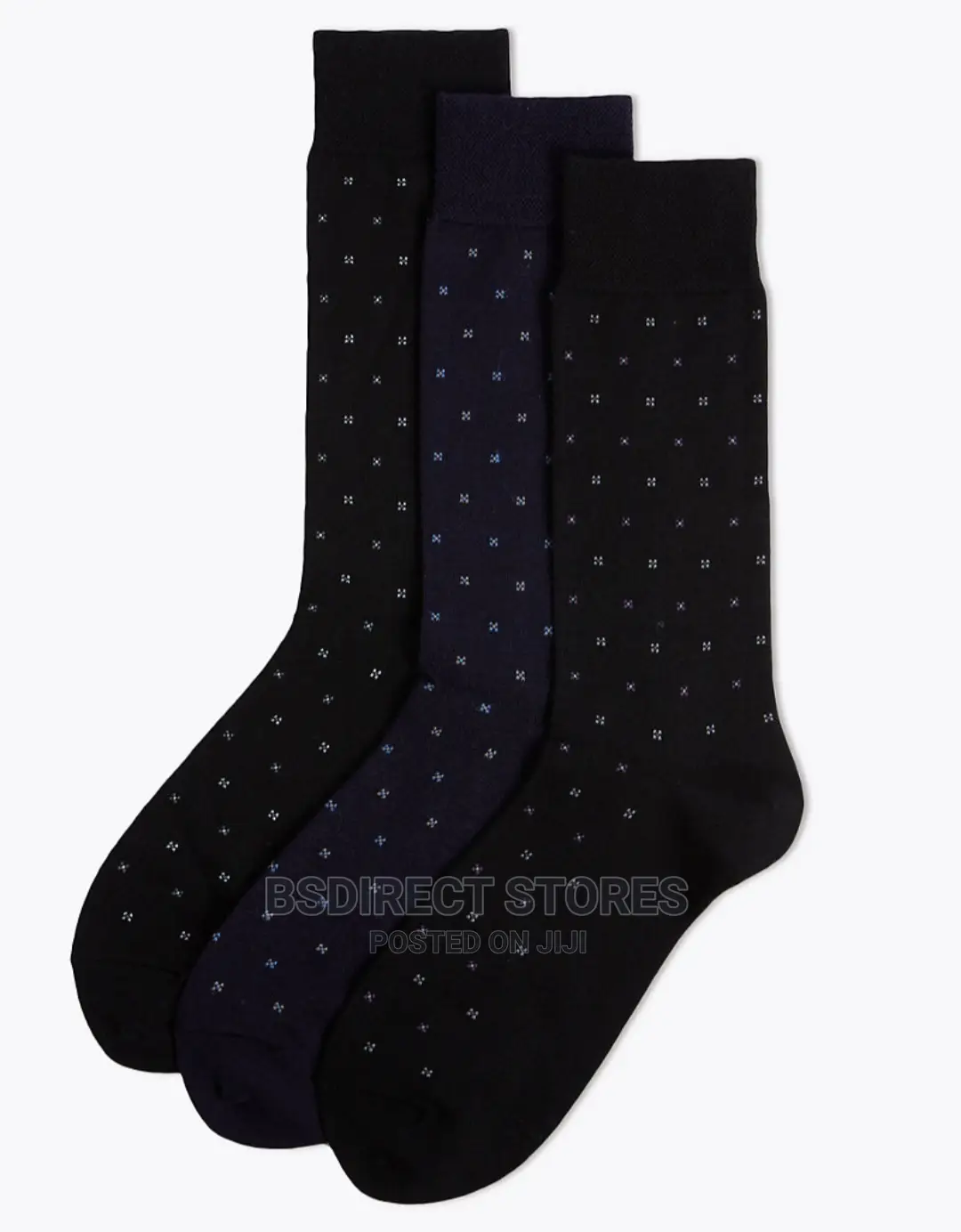 Marks And Spencer Grey Mix 3pack Polka Dot Merino Wool Socks