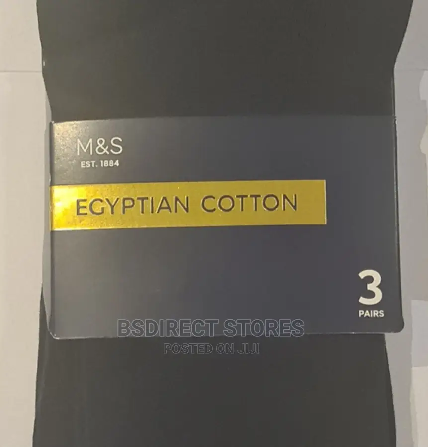 Marks and Spencer Navy 3pk Luxury Egyptian Cotton Rich Socks