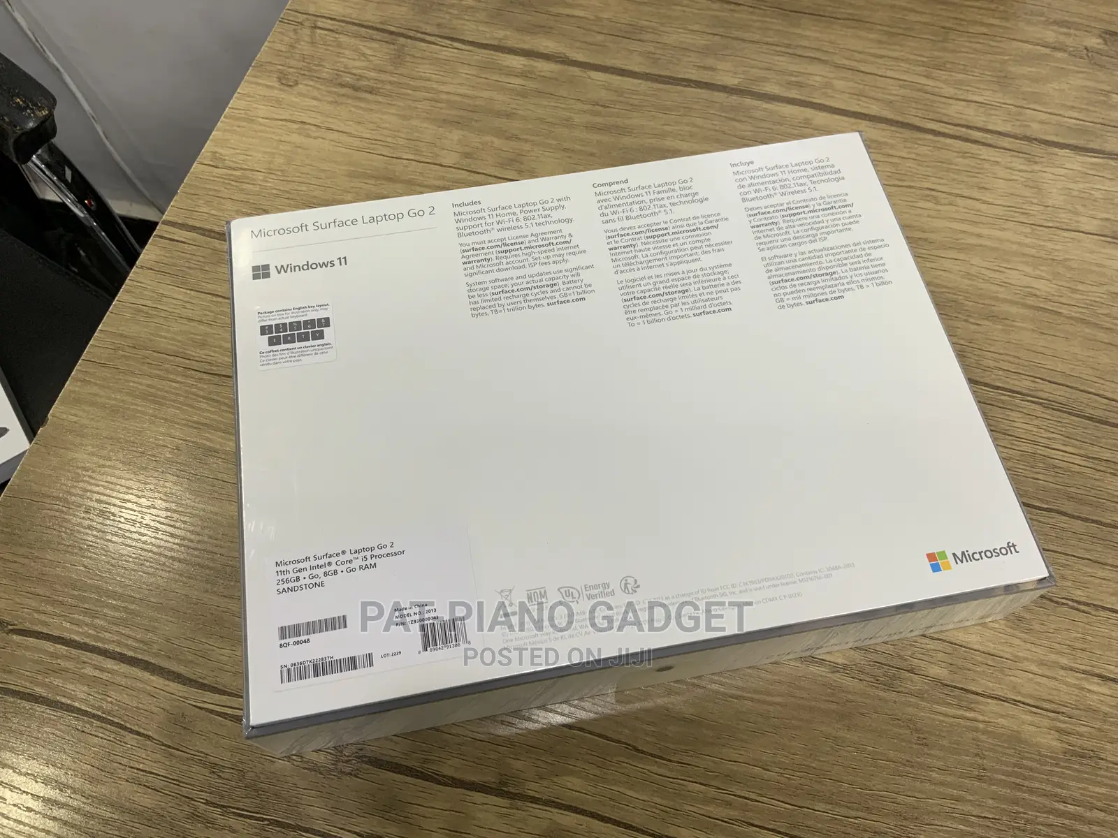 New Laptop Microsoft Surface Laptop Go 2 8GB Intel Core I5 SSD 256GB