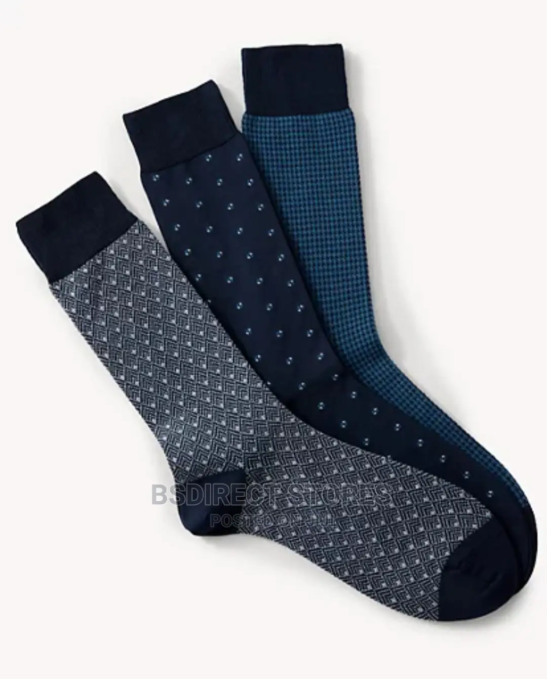 Marks and Spencer Blue 3pk Luxury Egyptian Cotton Rich Socks