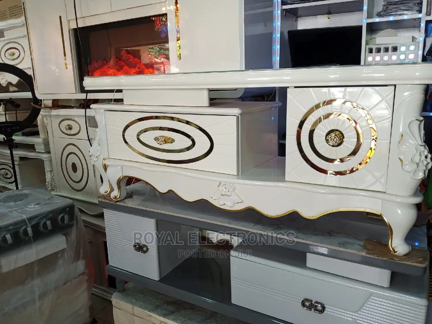 Classic Royal Imported Tv Stand With Drawers