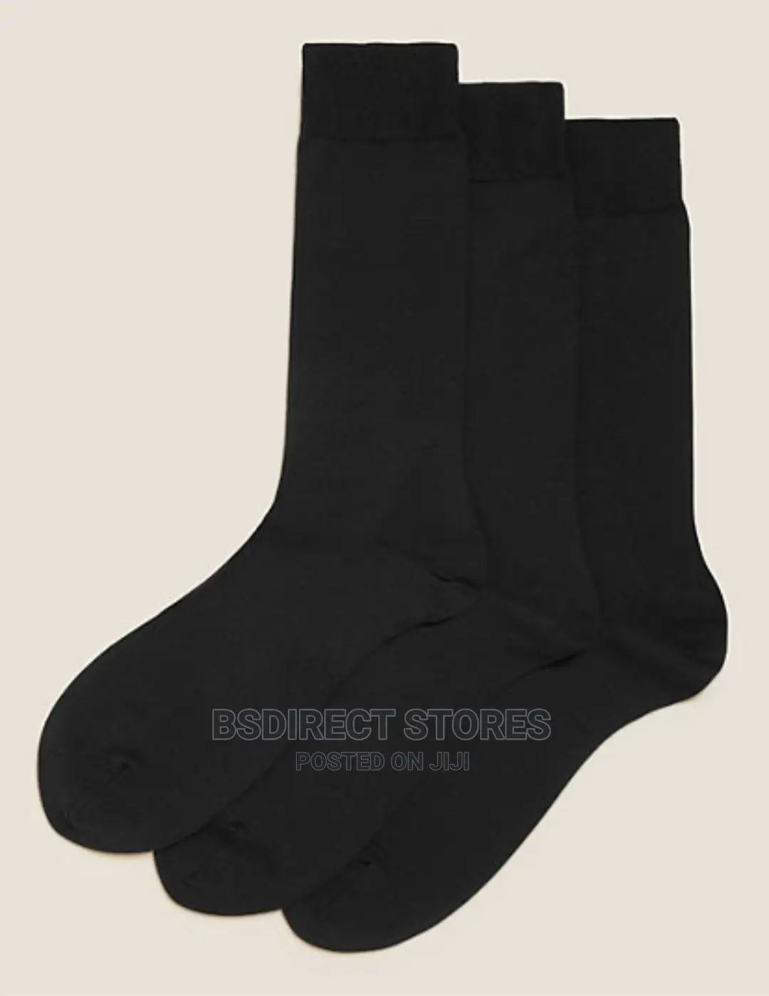 Marks and Spencer Black 3pk Luxury Egyptian Cotton Rich Sock