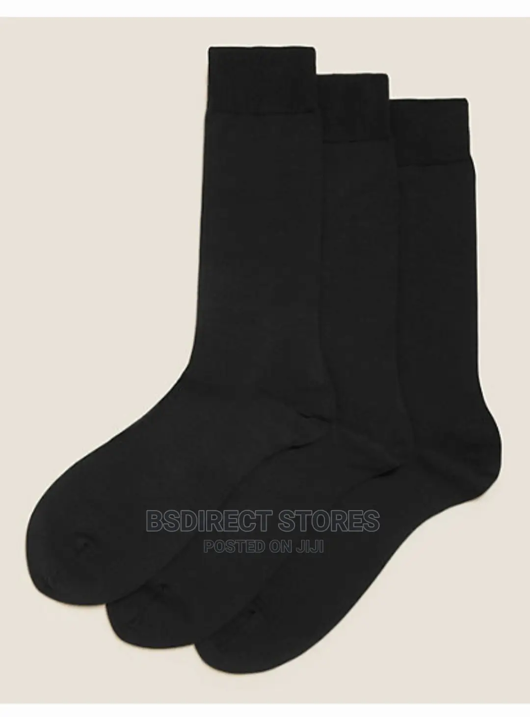 Marks and Spencer Black 3pk Luxury Egyptian Cotton Rich Sock