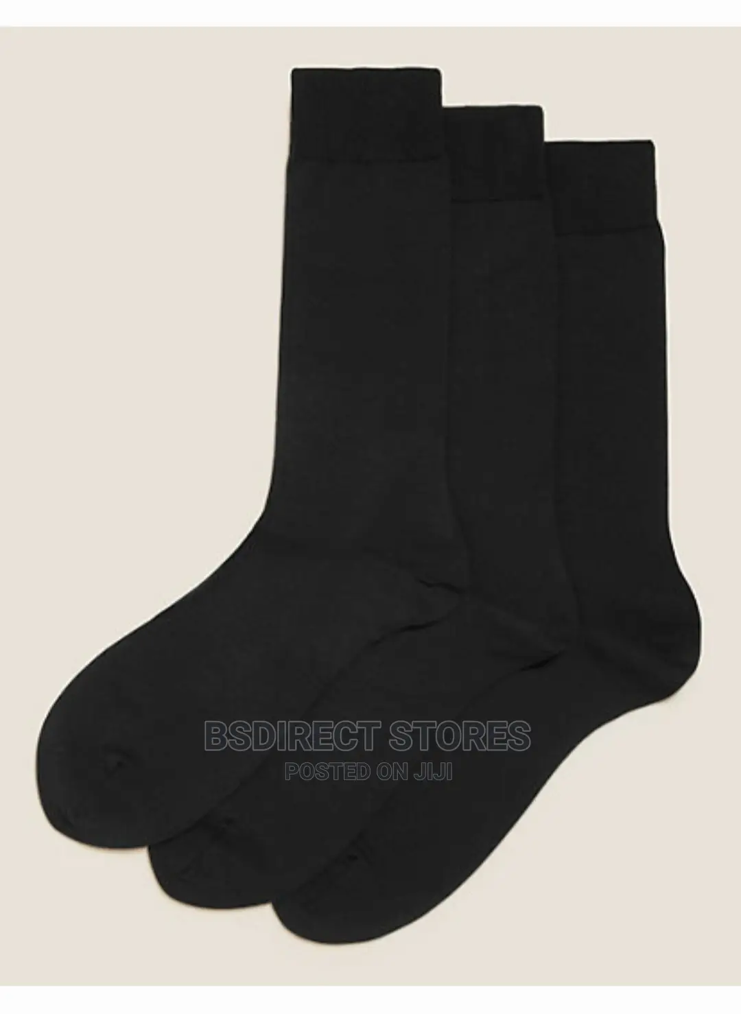 Marks and Spencer Black 3pk Luxury Egyptian Cotton Rich Sock