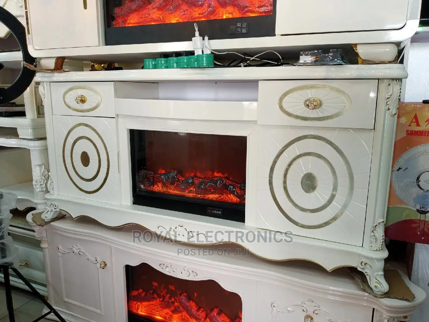 Brand New Royal Fireworks TV Stand With Drawers