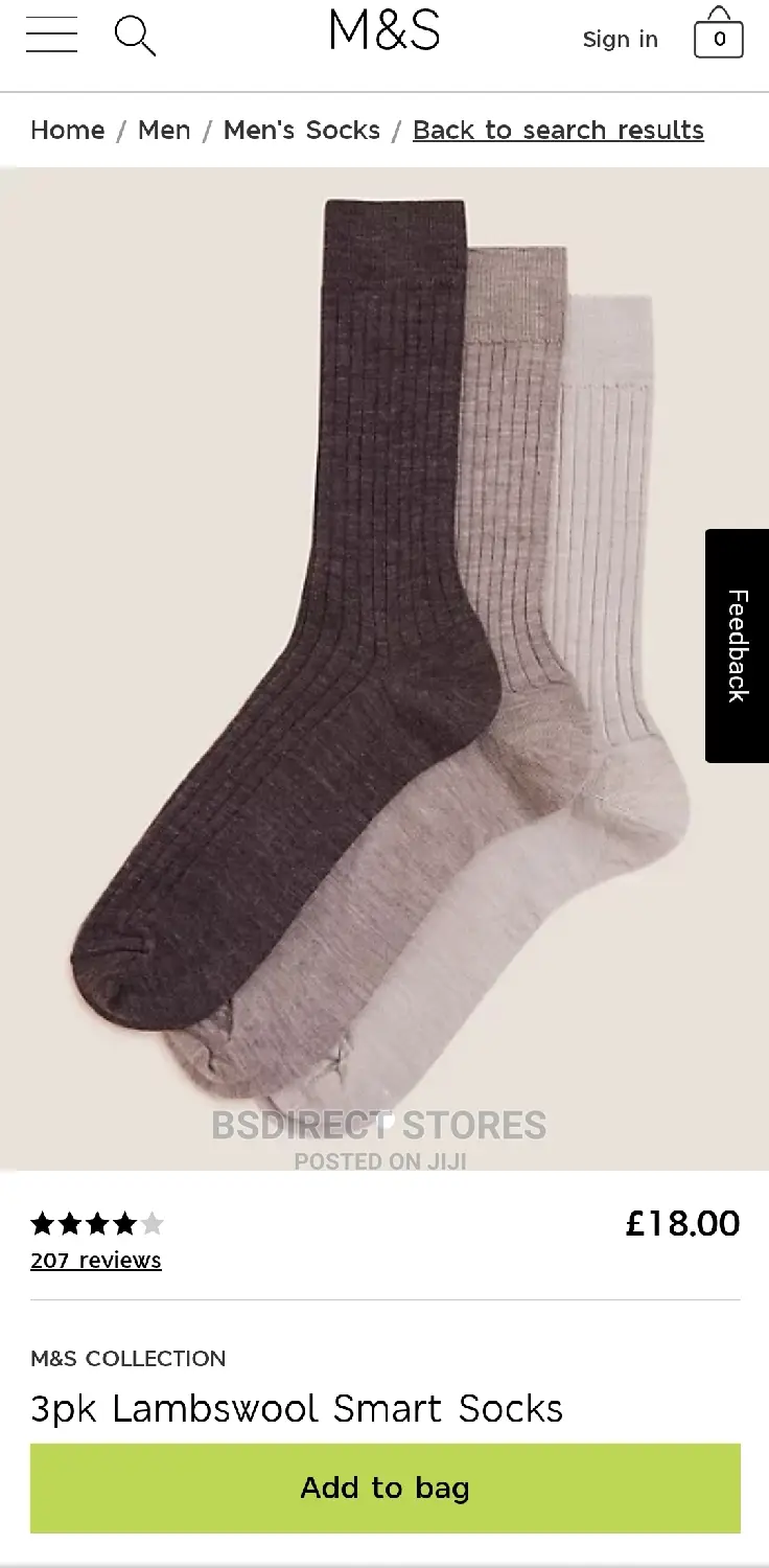 Marks and Spencer NEUTRAL 3pack Luxury Lambswool Smart Socks