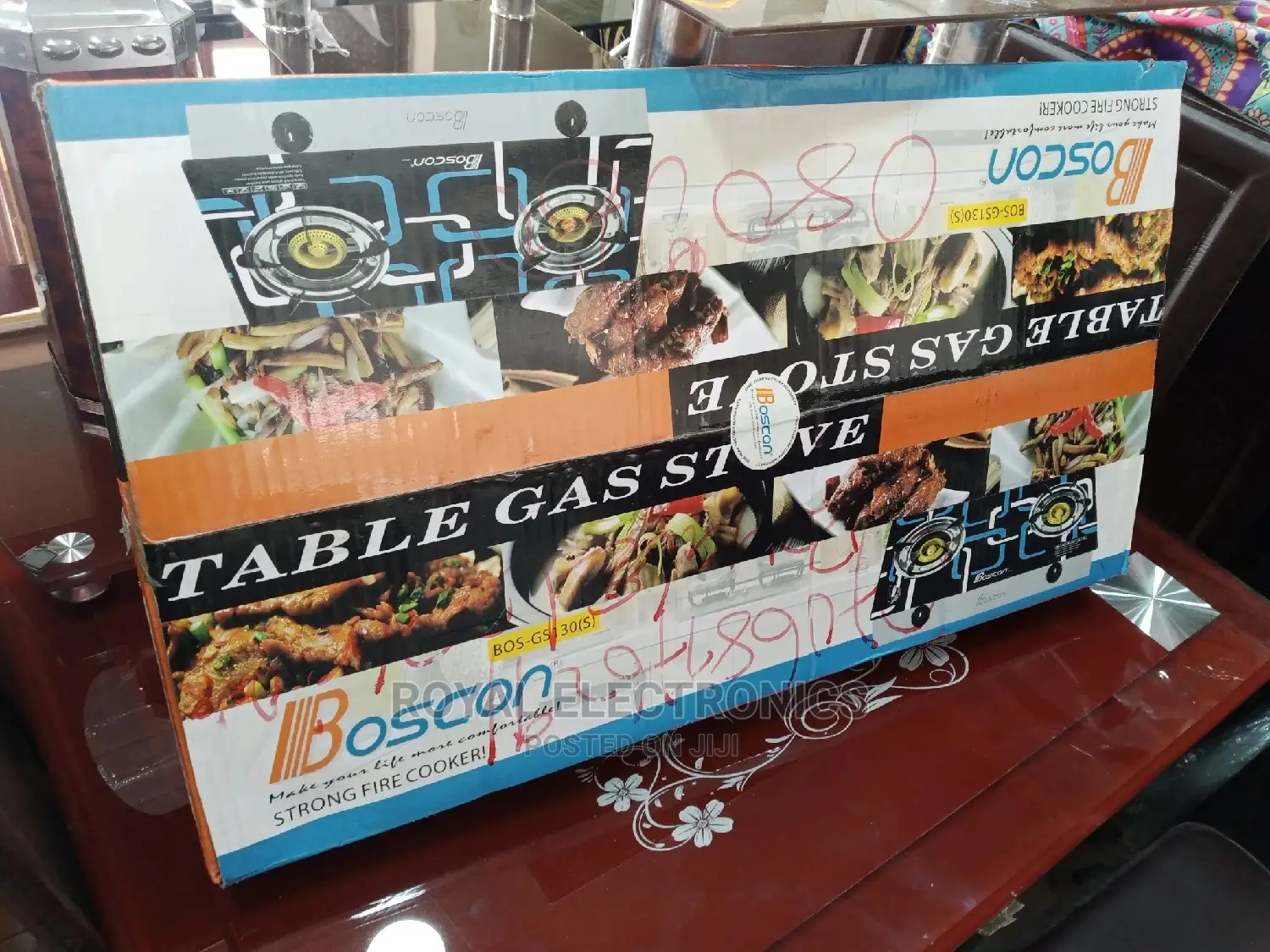 Brand New Boscon Glass Top Table Gas Stove
