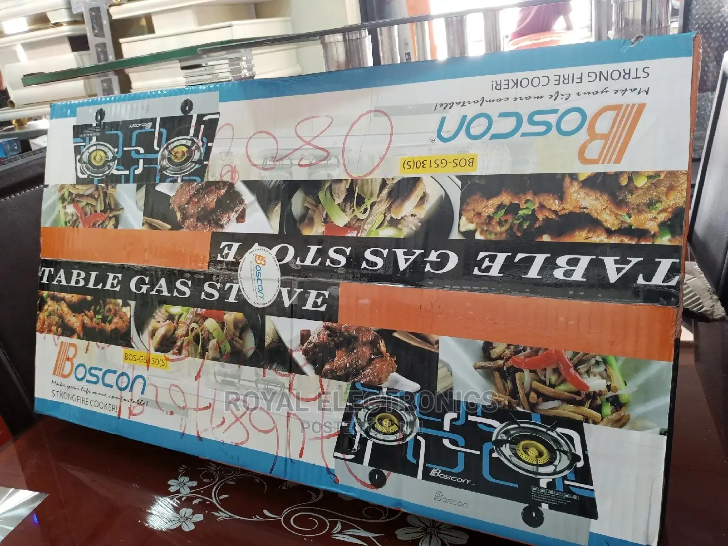Very New Boscon Glass Top Table Gas Stove