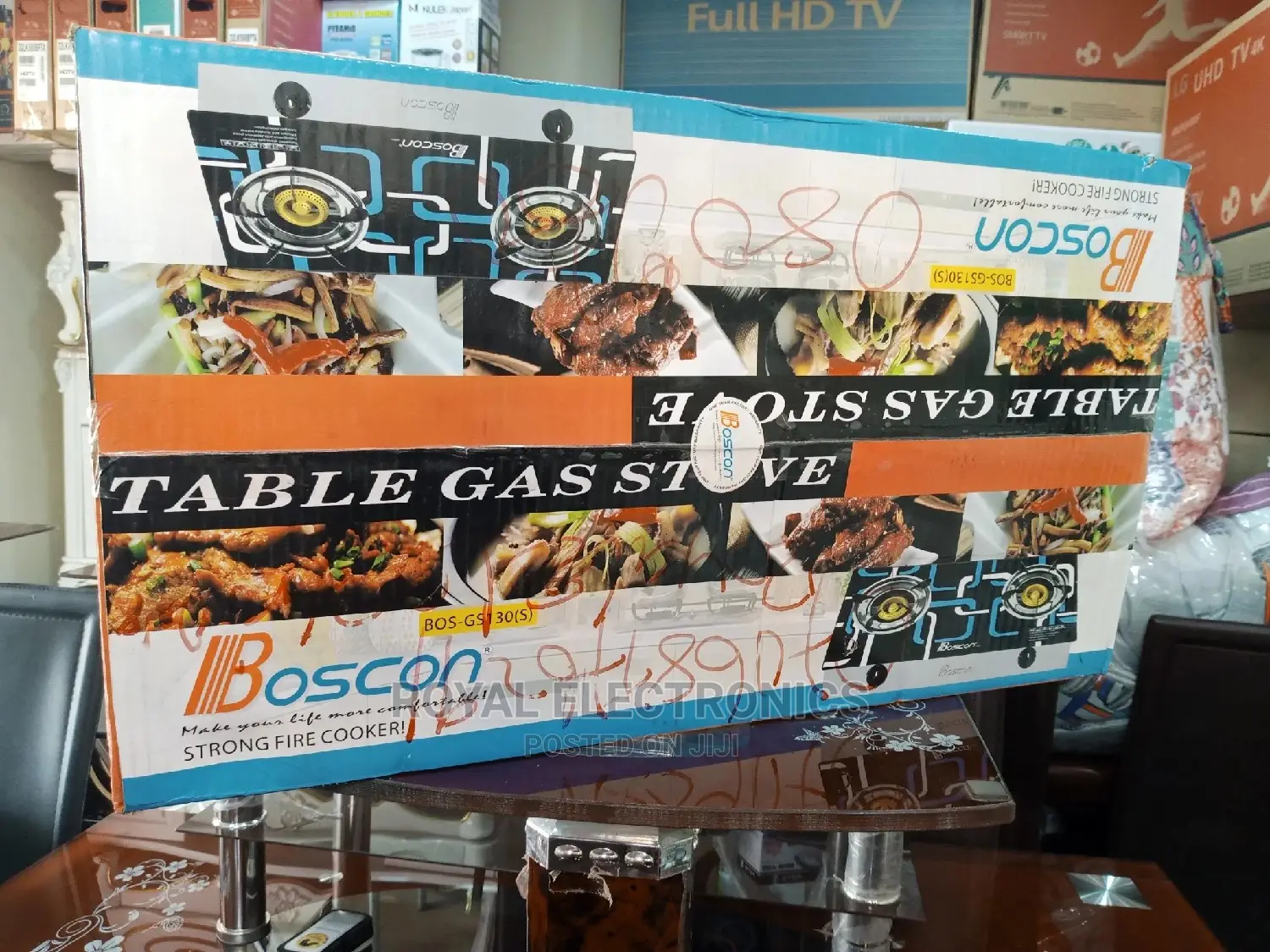 New Boscon Glass Top Table Gas Stove