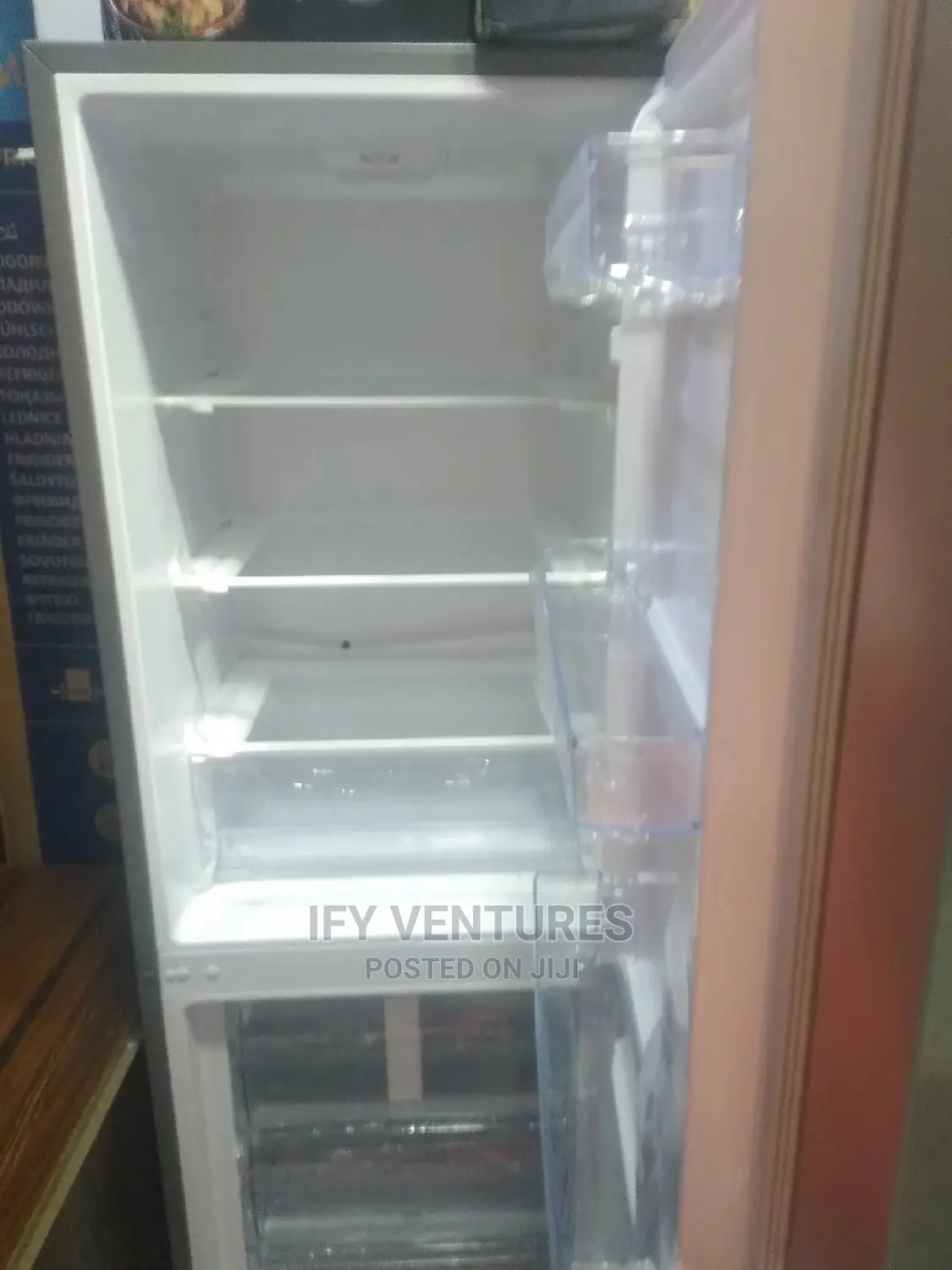 Hisense Double Door Refridgerator. Silver Color