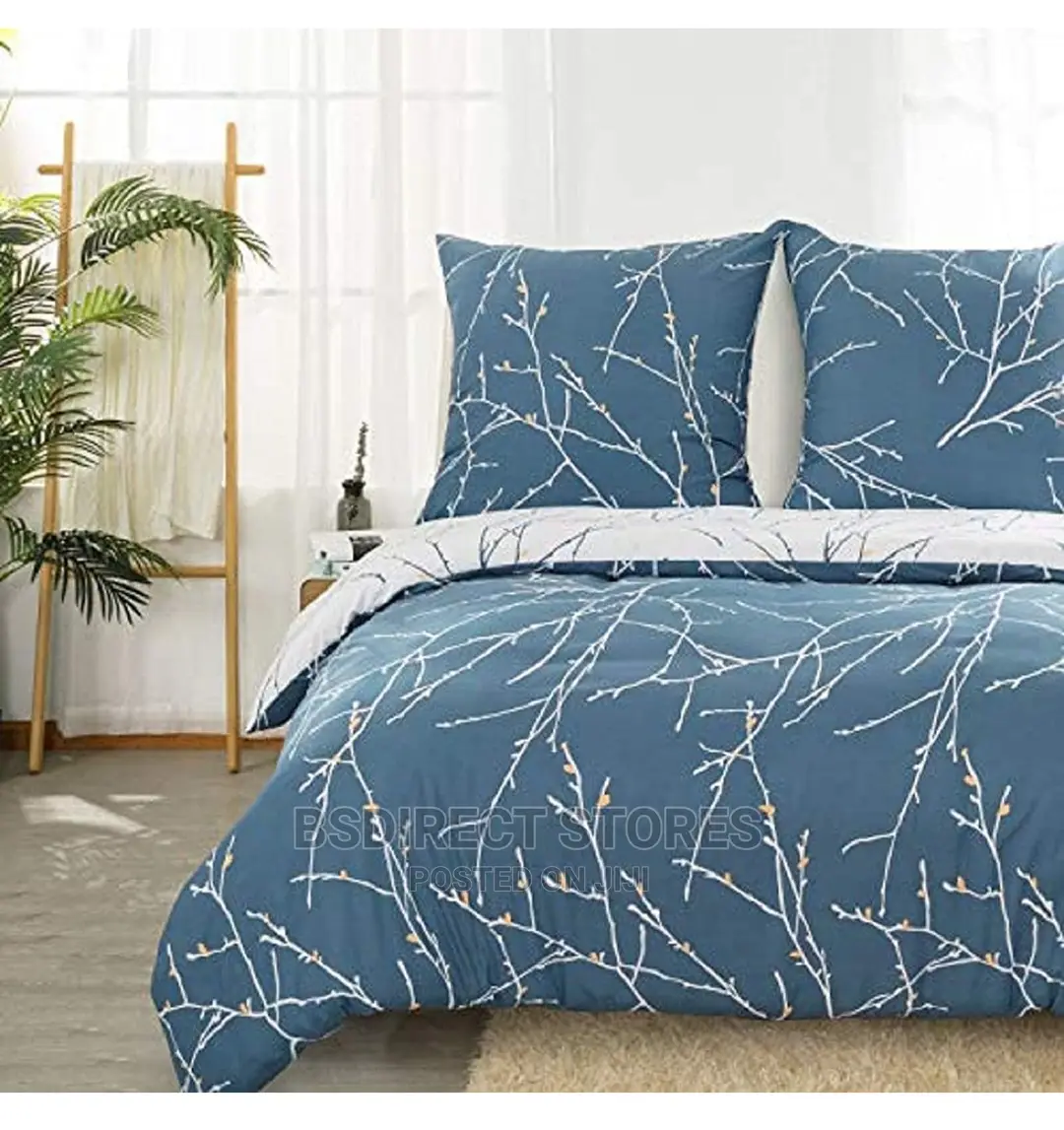 Bedsure Get Cozy Printed KING Duvet Cover + 2 Pillowcases