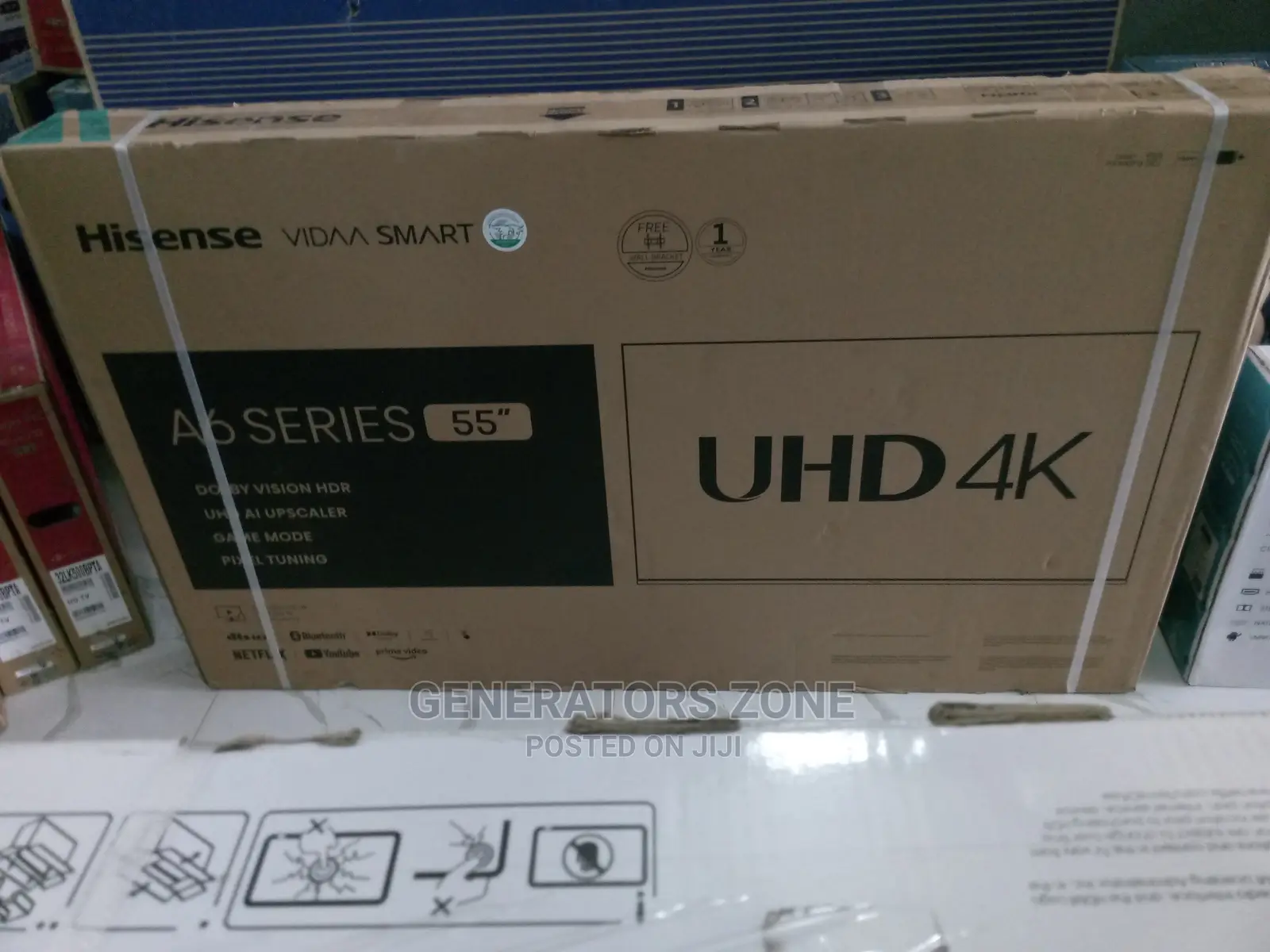 Hisense 55 -Inch Brand New Smart Tv-Uhd LED ( Miracast)