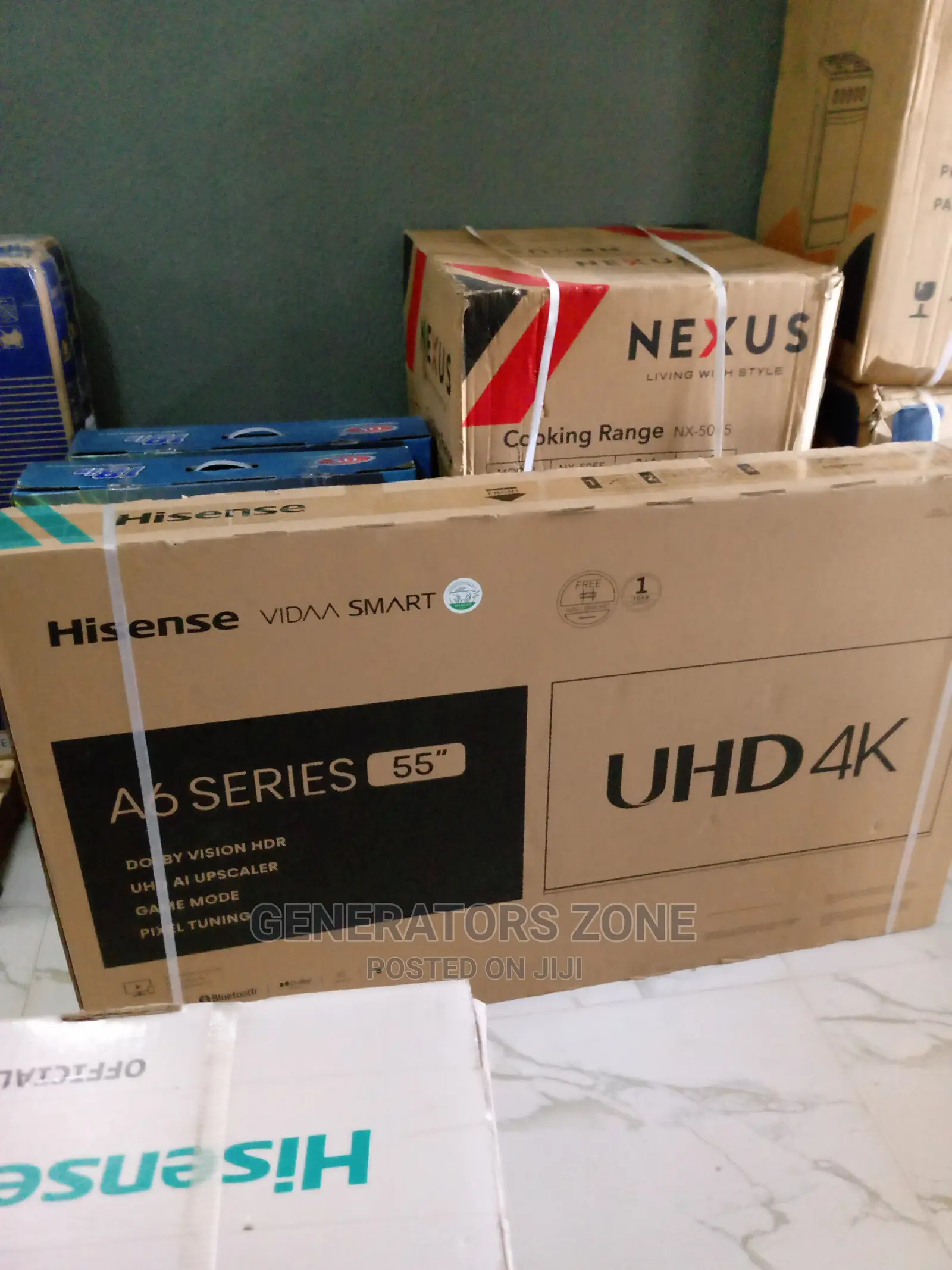 55a6h-55'' Smart TV Hisense TV + 1yrs Warranty