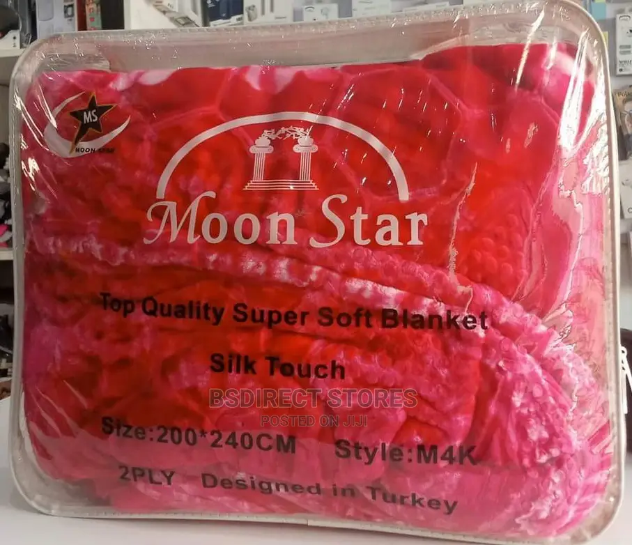 Moonstar London RED King Blanket Double Sided Extra Thick