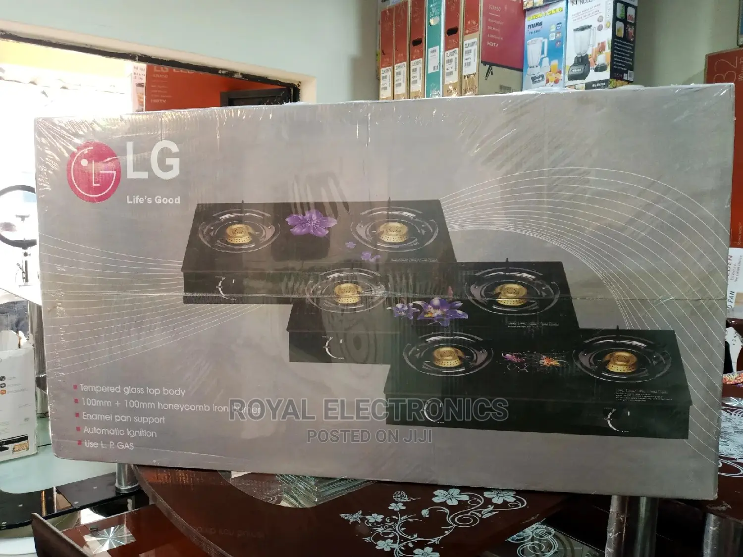 Original LG Double Burner Glass Top Gas Cooker