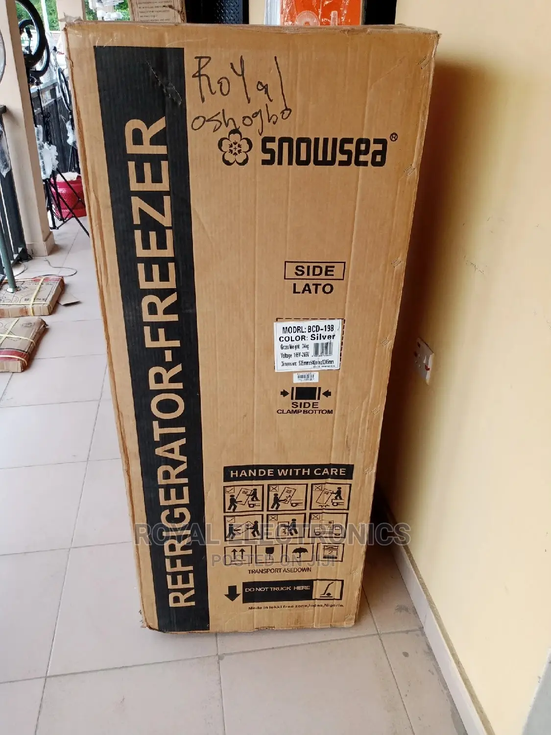 Snowsea Double Door Fridge-BCD-198