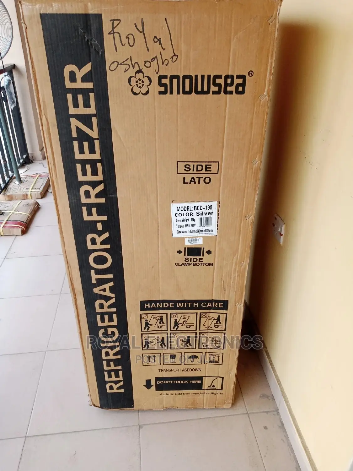 Snowsea Double Door Fridge-BCD-198