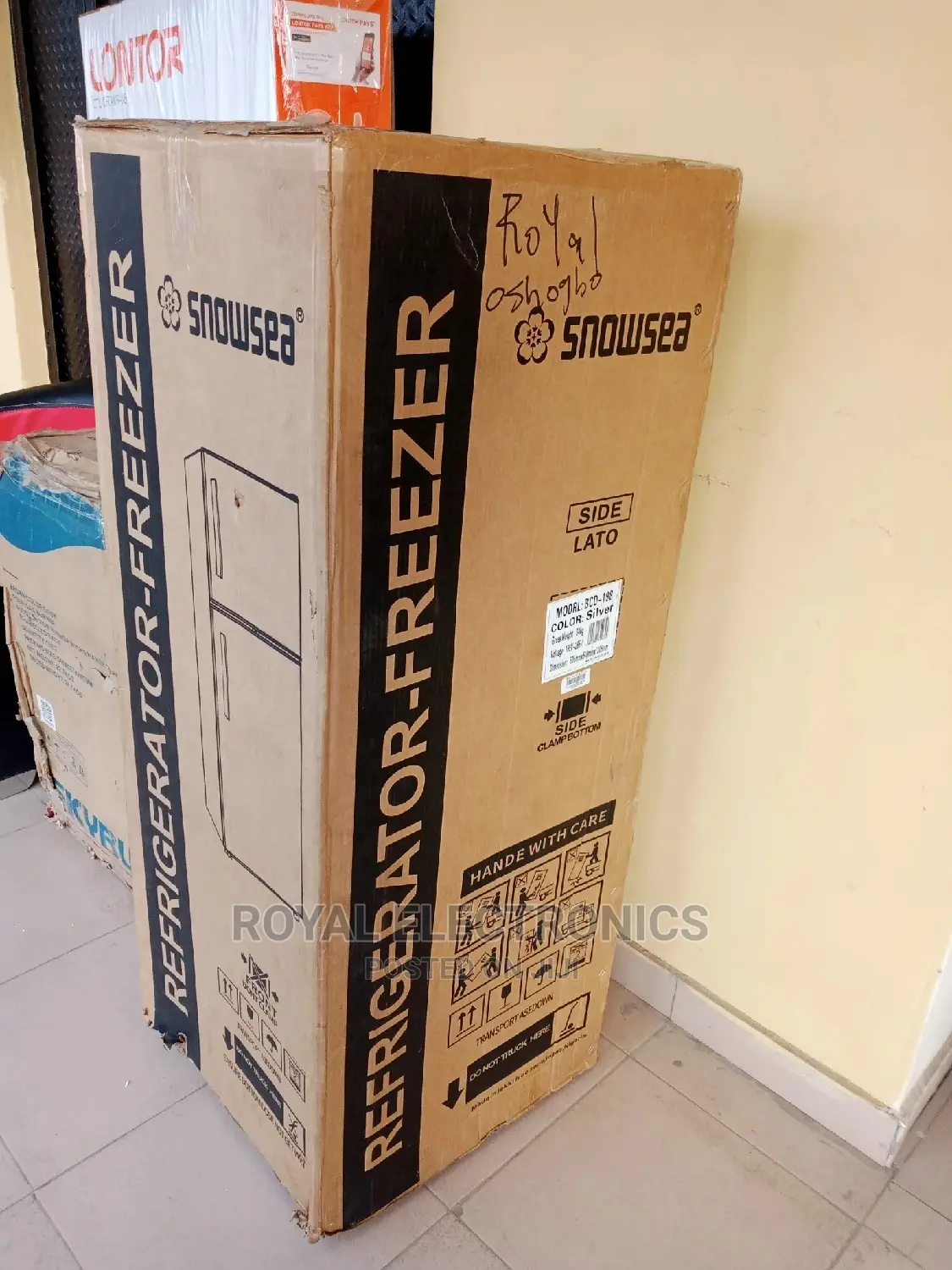 Heavy Duty Snowsea Double Door Fridge-bcd-198