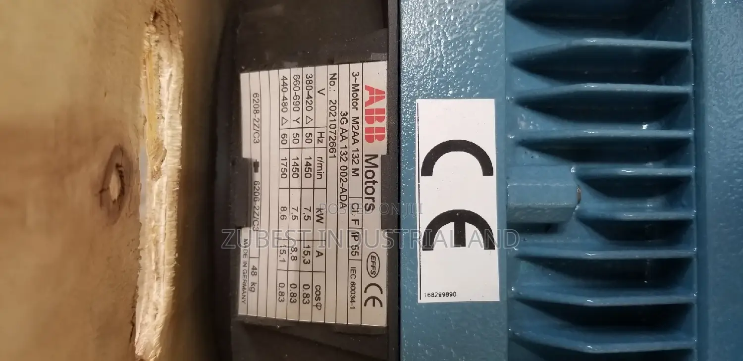 10hp ABB Electric Motor 1450rpm Original