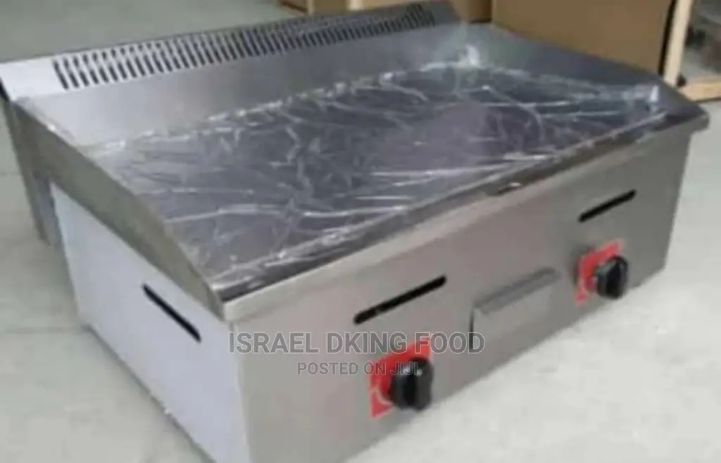 Industrial Stainless Double Burner Gas Flat Griddle