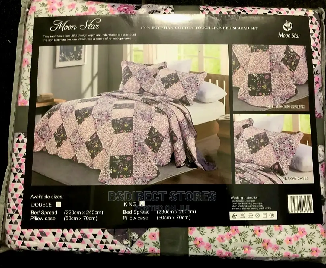 Cotellia Moon Star Luxury Embroidery Bedspread Super King