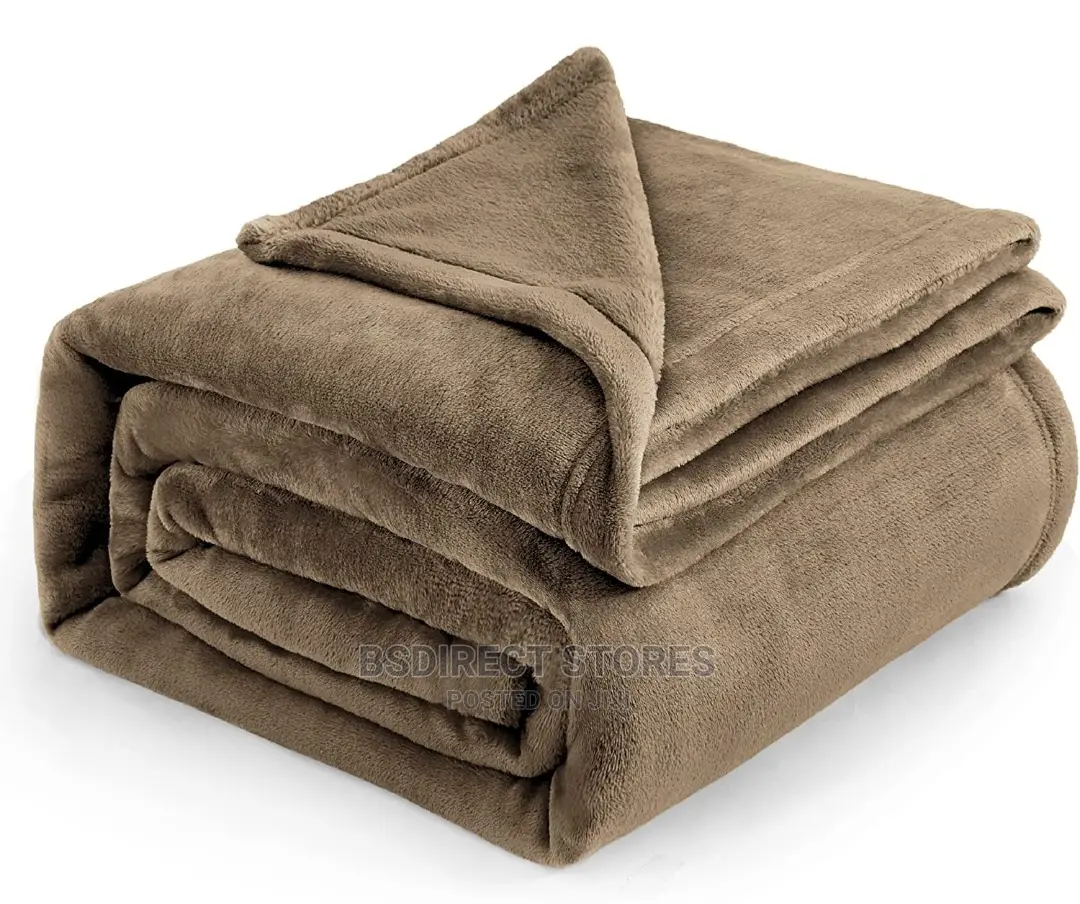 Bedsure Camel Fleece Bedspread King Fluffy Flannel Blanket