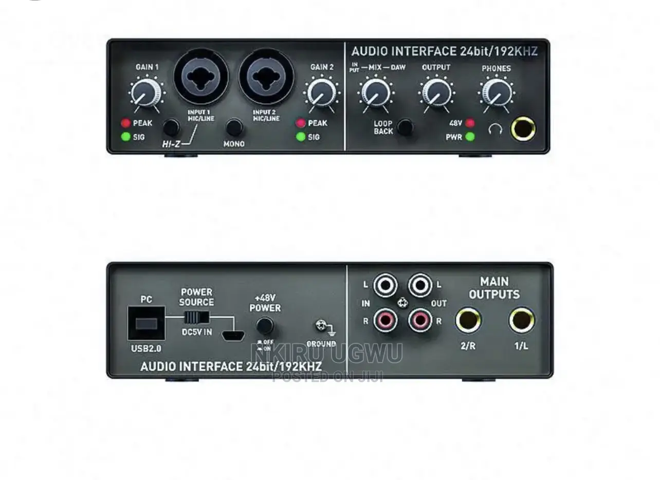 Professional Studio Recording Audio Interface