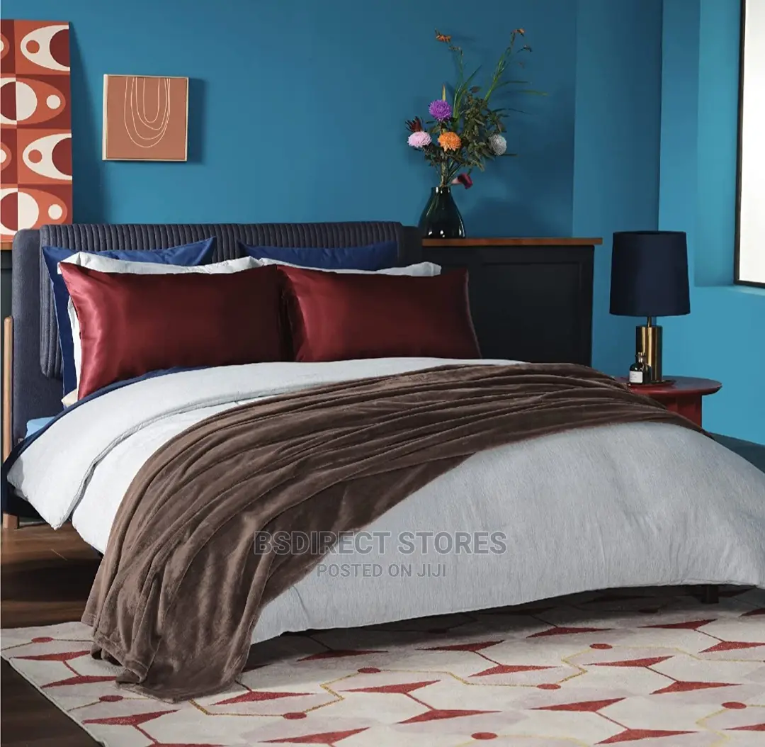Bedsure Brown Fleece Bedspread King Fluffy Flannel Blanket