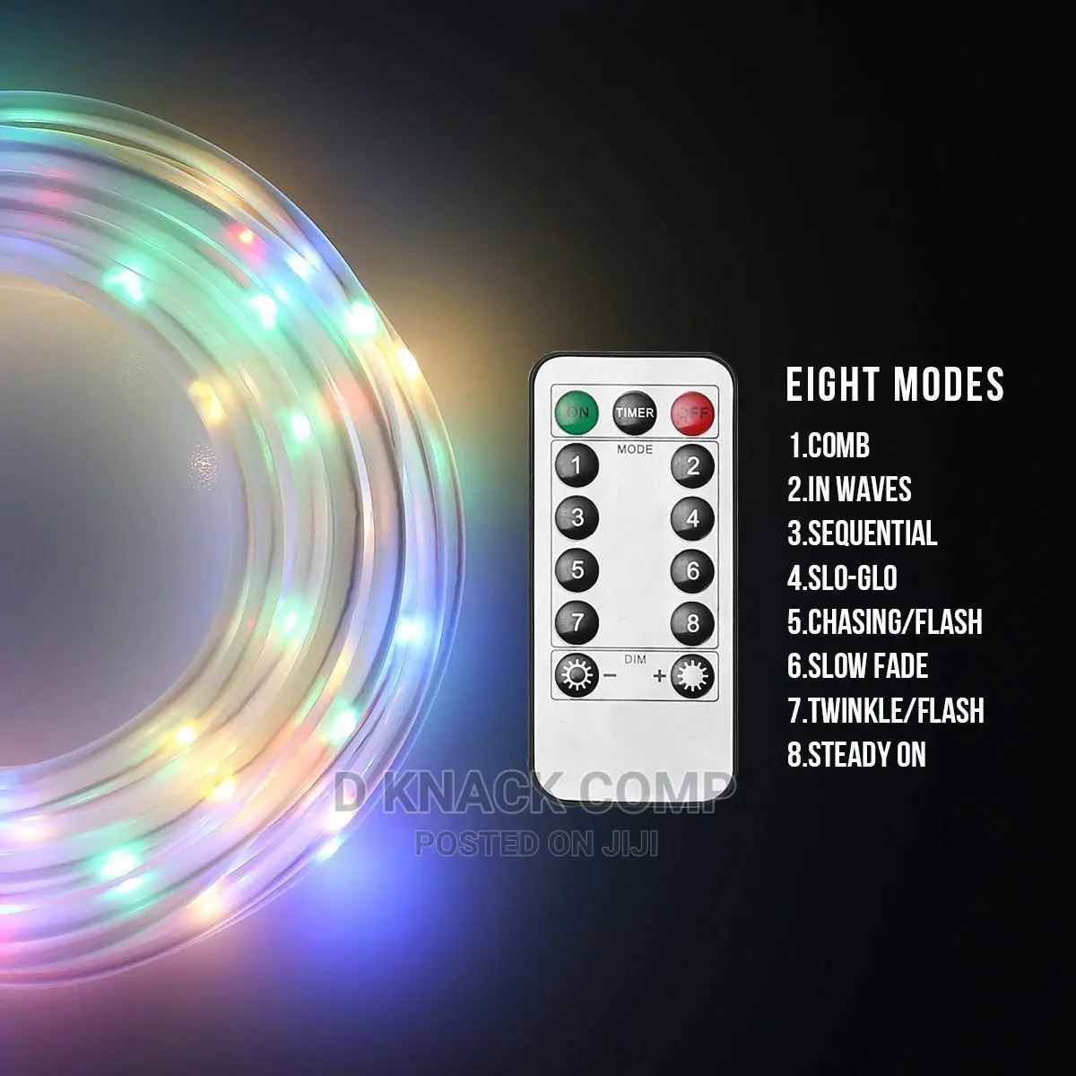 USB Tube Light String 10 Meters 100 Multicoloured Rope Light