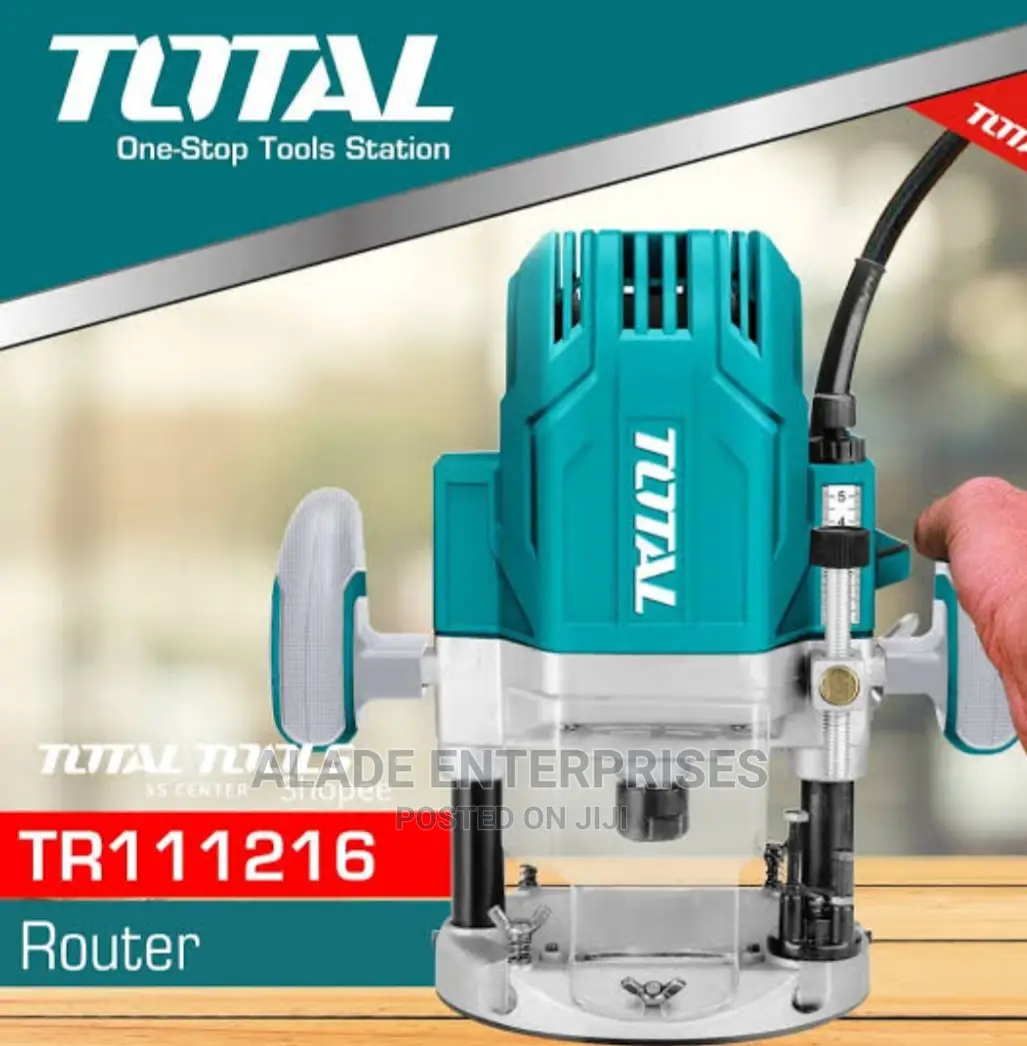 Total Electric Router 1600W Tr111216 (Blue) With Freebie