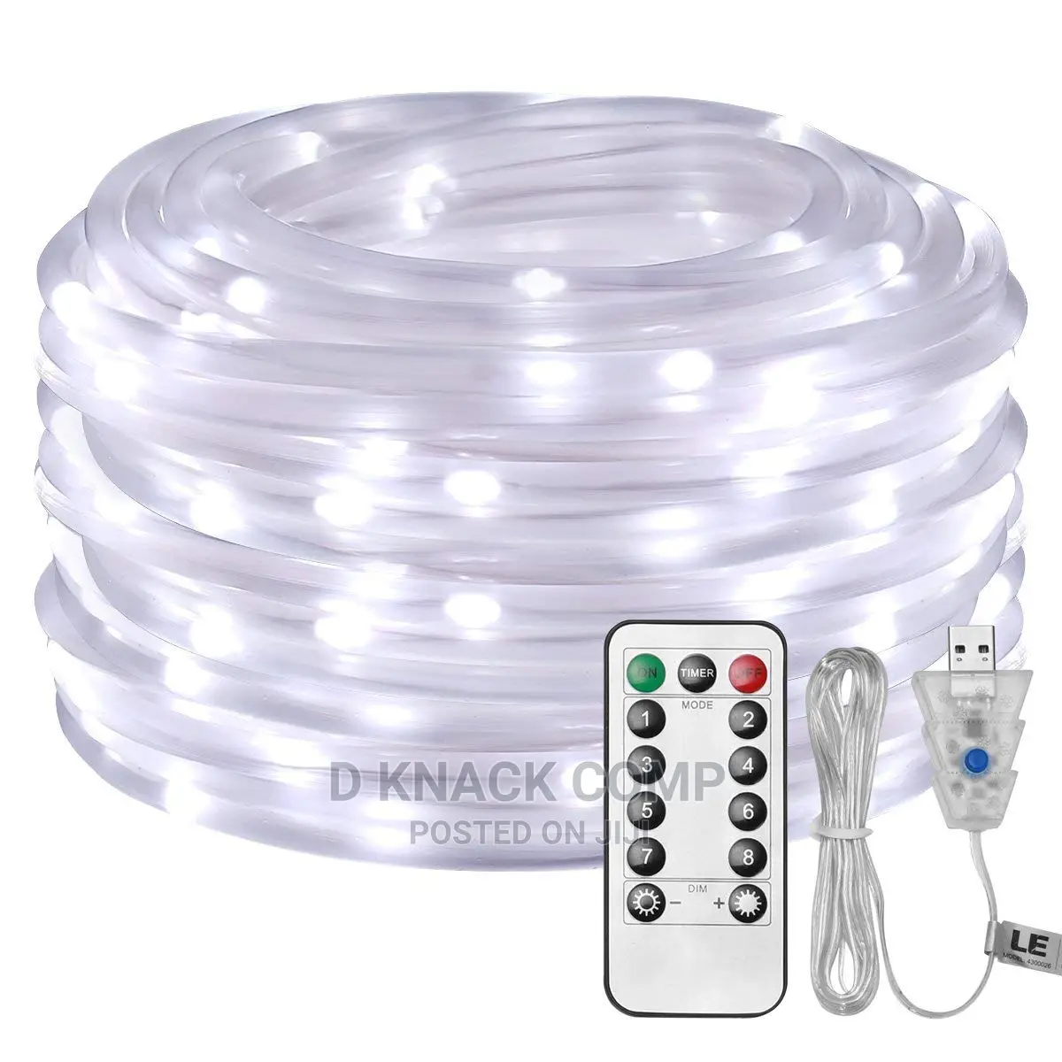 USB Tube Light String 10 Meters 100 Lights