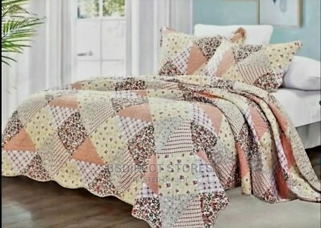 Cotelia Moonstar Peach Luxury Embroidery Bedspread Superking
