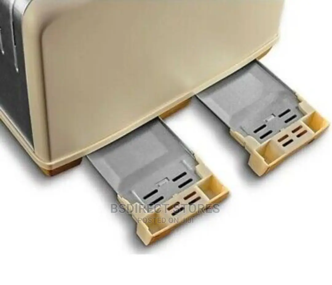 George Home CREAM Stainless Steel 4 Slice Deep Slots Toaster