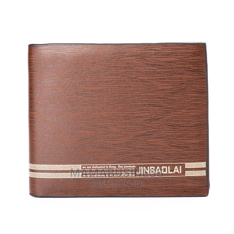 Men's Jinbaolai Leather Wallet - Brown