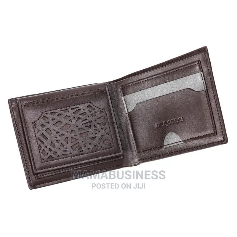 Men's Jinbaolai Leather Wallet - Brown