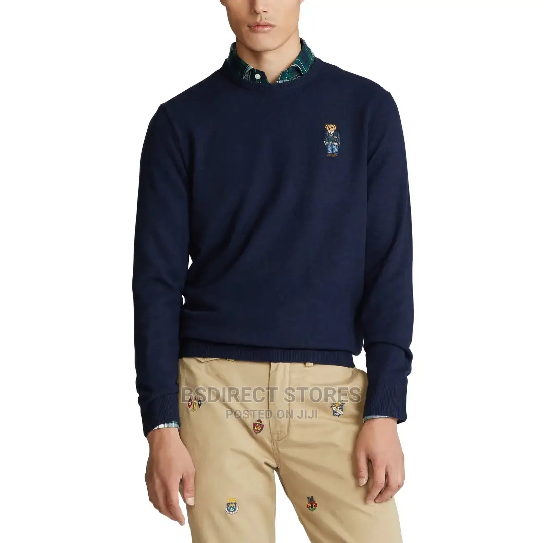 POLO RALPH LAUREN Polo Bear Chest Embroidery Wool Dweater