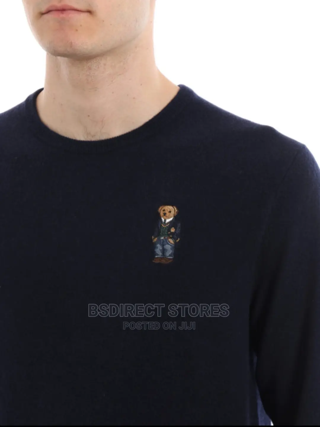 POLO RALPH LAUREN Polo Bear Chest Embroidery Wool Dweater